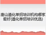 唐山遵化单招培训机构哪家最好(遵化单招培训优选)