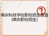 肇庆科技学校职校招生简章(肇庆职校招生)