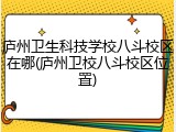 庐州卫生科技学校八斗校区在哪(庐州卫校八斗校区位置)
