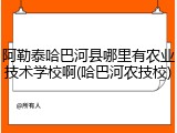 阿勒泰哈巴河县哪里有农业技术学校啊(哈巴河农技校)