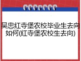吴忠红寺堡农校毕业生去向如何(红寺堡农校生去向)