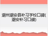 潮州潮安县补习学校口碑(潮安补习口碑)
