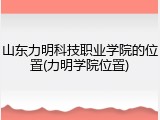 山东力明科技职业学院的位置(力明学院位置)