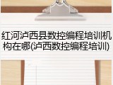 红河泸西县数控编程培训机构在哪(泸西数控编程培训)