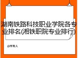 湖南铁路科技职业学院各专业排名(湘铁职院专业排行)