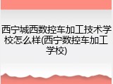 西宁城西数控车加工技术学校怎么样(西宁数控车加工学校)