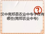 汉中南郑县农业中专学校有哪些(南郑农业中专)