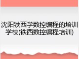 沈阳铁西学数控编程的培训学校(铁西数控编程培训)