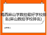 鸡西麻山学数控最好学校排名(麻山数控学校排名)