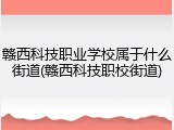 赣西科技职业学校属于什么街道(赣西科技职校街道)