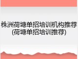株洲荷塘单招培训机构推荐(荷塘单招培训推荐)