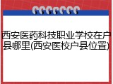 西安医药科技职业学校在户县哪里(西安医校户县位置)