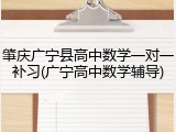 肇庆广宁县高中数学一对一补习(广宁高中数学辅导)
