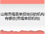 山南贡嘎县单招培训的机构有哪些(贡嘎单招机构)