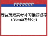 茂名茂港高考补习推荐哪家(茂港高考补习)