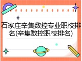 石家庄辛集数控专业职校排名(辛集数控职校排名)