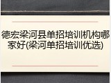 德宏梁河县单招培训机构哪家好(梁河单招培训优选)