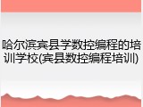 哈尔滨宾县学数控编程的培训学校(宾县数控编程培训)