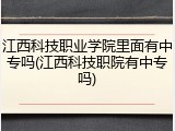 江西科技职业学院里面有中专吗(江西科技职院有中专吗)