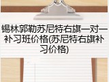 锡林郭勒苏尼特右旗一对一补习班价格(苏尼特右旗补习价格)