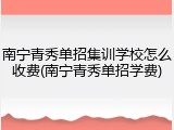 南宁青秀单招集训学校怎么收费(南宁青秀单招学费)
