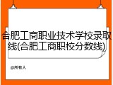 合肥工商职业技术学校录取线(合肥工商职校分数线)