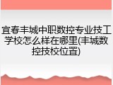 宜春丰城中职数控专业技工学校怎么样在哪里(丰城数控技校位置)