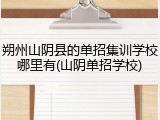 朔州山阴县的单招集训学校哪里有(山阴单招学校)