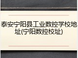泰安宁阳县工业数控学校地址(宁阳数控校址)