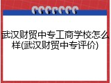 武汉财贸中专工商学校怎么样(武汉财贸中专评价)