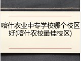 喀什农业中专学校哪个校区好(喀什农校最佳校区)