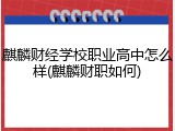 麒麟财经学校职业高中怎么样(麒麟财职如何)