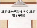 塘厦镇电子科技学校(塘厦电子学校)