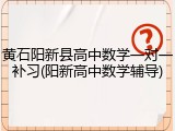 黄石阳新县高中数学一对一补习(阳新高中数学辅导)