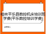 桂林平乐县数控机床培训班学费(平乐数控培训学费)