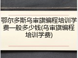 鄂尔多斯乌审旗编程培训学费一般多少钱(乌审旗编程培训学费)