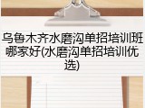 乌鲁木齐水磨沟单招培训班哪家好(水磨沟单招培训优选)