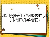 北川挖掘机学校哪家强(北川挖掘机学校强)