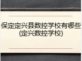 保定定兴县数控学校有哪些(定兴数控学校)