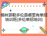 锡林郭勒多伦县哪里有单招培训班(多伦单招培训)