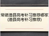 常德澧县高考补习推荐哪家(澧县高考补习推荐)