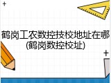 鹤岗工农数控技校地址在哪(鹤岗数控校址)