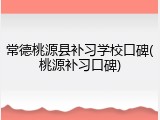 常德桃源县补习学校口碑(桃源补习口碑)