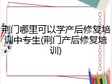 荆门哪里可以学产后修复培训中专生(荆门产后修复培训)