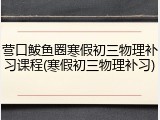 营口鲅鱼圈寒假初三物理补习课程(寒假初三物理补习)
