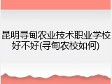 昆明寻甸农业技术职业学校好不好(寻甸农校如何)