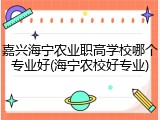 嘉兴海宁农业职高学校哪个专业好(海宁农校好专业)
