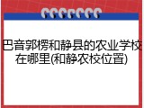 巴音郭楞和静县的农业学校在哪里(和静农校位置)