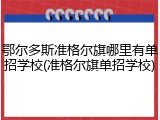 鄂尔多斯准格尔旗哪里有单招学校(准格尔旗单招学校)