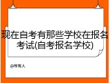 现在自考有那些学校在报名考试(自考报名学校)